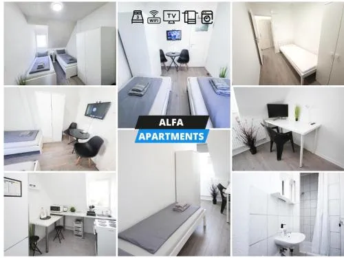 ALFA 2 Zimmer Apartment Stuttgart 2BR TV WIFI WM nahe Daimler l WIFI & SmartTV I 2 Rooms l Bathroom I Kitchen in Stuttgart, Deutschland