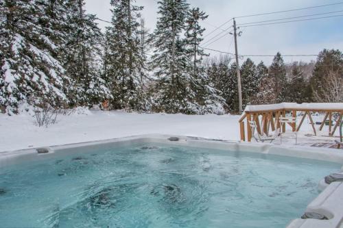 Chalet du lac avec SPA prive, wifi, BBQ et SUP in Saint Adolphe D'Howard (QC)