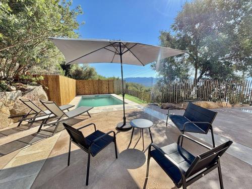 Les Barraques Maison 3 chambres avec piscine vue mer