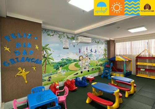 Sala de estar/TV partilhada, Spazzio diRoma com acesso ao Acqua Park - ótima localização! (Spazzio diRoma com acesso ao Acqua Park - otima localizacao!) in Caldas Novas