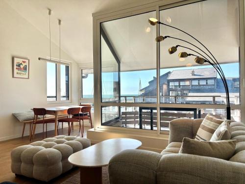 Le Ponant Duplex 3 bedrooms, 1 extra, sea view, sunset, parking