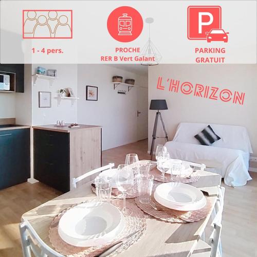 L'HORIZON moderne 3p, parking privé, RER B, parc expo - Location saisonnière - Villepinte