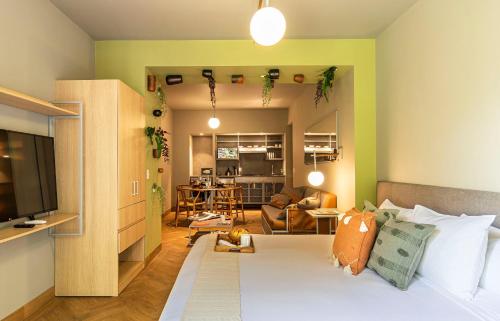 1 double bed, 1 sofa bed
