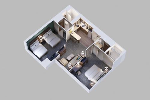 2 bedrooms, 4 beds