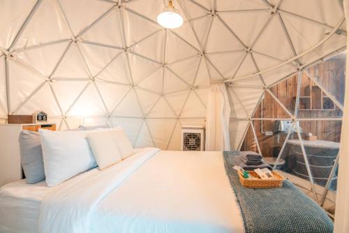 Dome house with fan