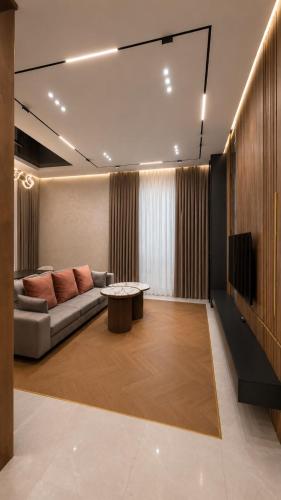Közös társalgó / TV, Luxury 3 Bedroom Modern House with Private Swimming Pool in Novxanı