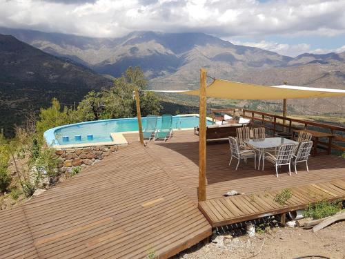 La mejor vista de la cordillera Chilena in San Esteban