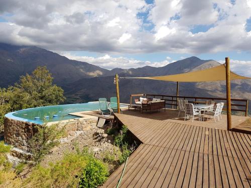 La mejor vista de la cordillera Chilena in San Esteban