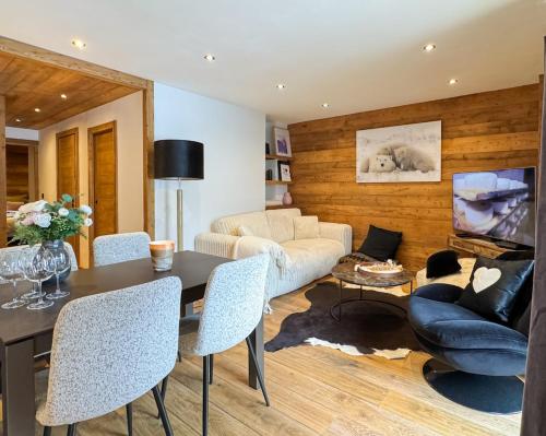 Chalet Moon, parking Megève village