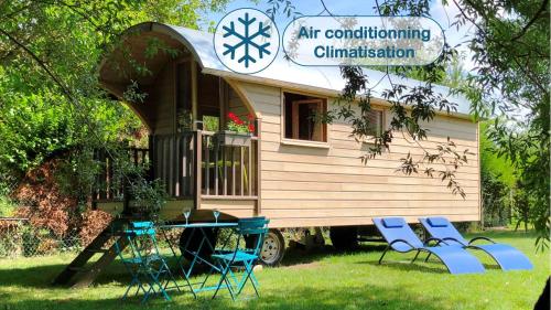Millygite Chalet-on-wheels by the river - Chambre d'hôtes - Milly-la-Forêt