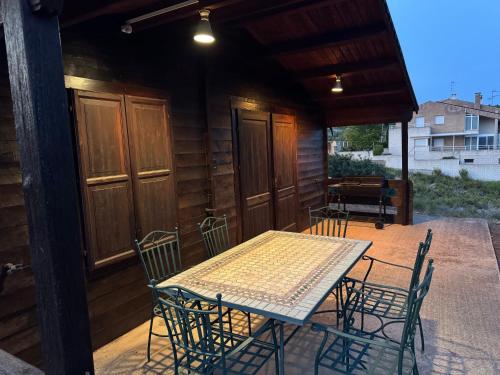 Balkon/terasa, Caseta de Fusta in La Senia
