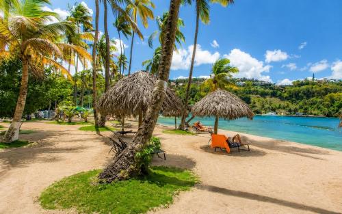 plajă, Oasis Marigot in Marigot Bay