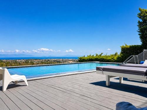 Luxury Aegean Villa - Sea View & Private Pool gîte à louer Pikérmi