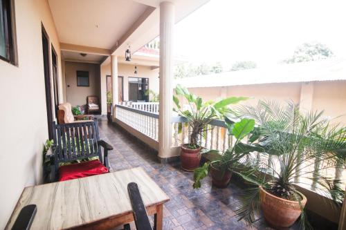 Erkély/terasz, Peacock - a family-run hotel in Chitwan