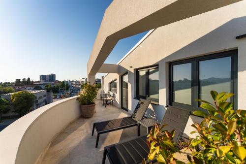 Balcony/terrace, Miramare Hotel in Zadar