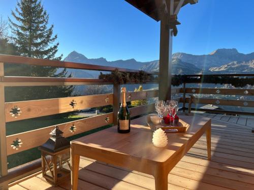 Chalet Cristal - Chalet de charme avec sauna et superbe vue sur le MOnt Charvin et les Aravis MAE-1154
