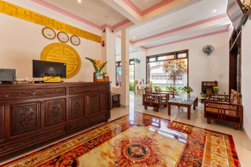Shared lounge/TV area, green island hoian villa in Cam Nam