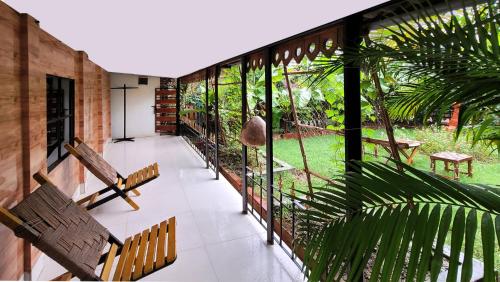 Balcony/terrace, Panchobon Art Resort in Bolpur
