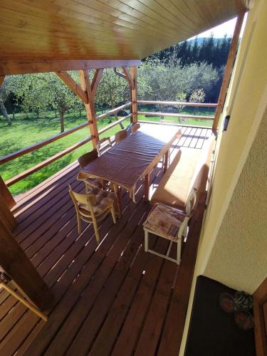 Altan/terrasse, Chalupa U Vršitých (Chalupa U Vrsitych) in Lhenice