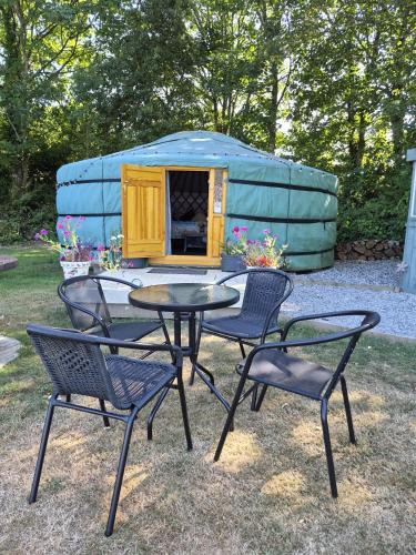 Sheviock Barton Yurt gîte à louer River Tiddy