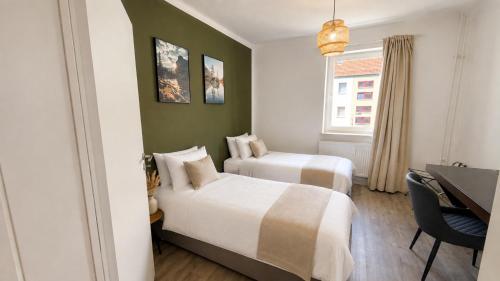 Zentrumsnahe Wohnung mit bequemen Boxspringbetten, augestattete Küche, Balkon, Self Check-in, Wifi (Zentrumsnahe Wohnung mit bequemen Boxspringbetten, augestattete Kuche, Balkon, Self Check-in, Wifi) in Halberstadt
