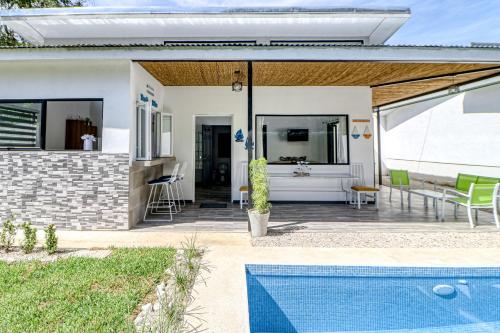 Pool & Entertaining Patio: Playa Carrillo Home in Puerto Carrillo