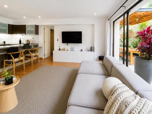 Oasis con terraza cerca al malecon 1 BD