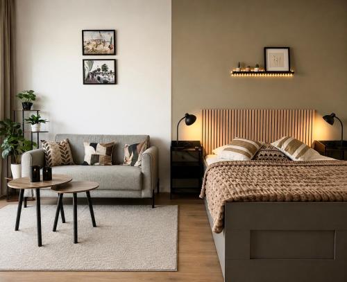 Stylish studio with balcony & parking in Metz