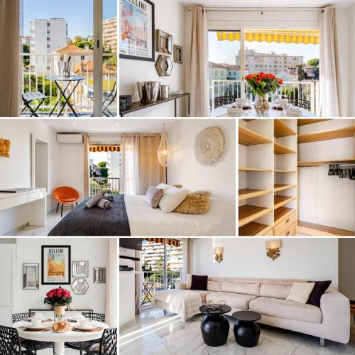 Upscale apartment with panoramic balcony