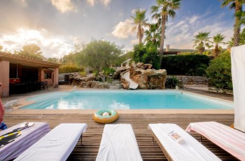 Magnificient family villa, pool, jaccuzi, sea view - Location, gîte - Tourrettes-sur-Loup