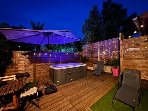 L'instant Bohème -4 personnes Jacuzzi et plages à 15 minutes - Location saisonnière - Saint-Aunès