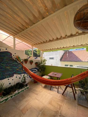 balkon/terras, Hostel New Ipanema in Rio de Janeiro