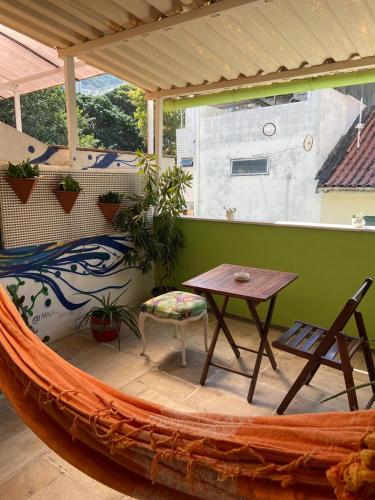 balkon/terras, Hostel New Ipanema in Rio de Janeiro