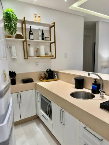 kuhinja, Paraíso à Beira-Mar Caravelas Apartamento - Renovado (Paraiso a Beira-Mar Caravelas Apartamento - Renovado) in Vila Luiza