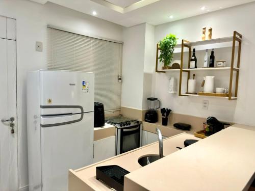 kuhinja, Paraíso à Beira-Mar Caravelas Apartamento - Renovado (Paraiso a Beira-Mar Caravelas Apartamento - Renovado) in Vila Luiza