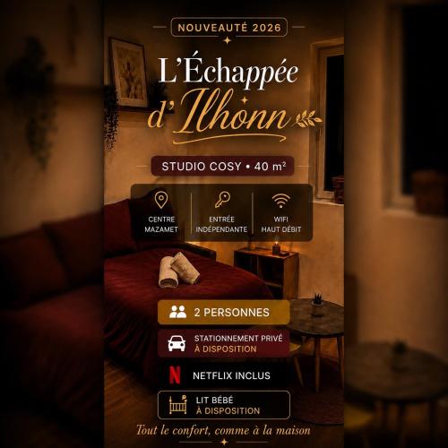 Échappée d Ilhonn Grand Extérieur Stationnement Privé - Location saisonnière - Mazamet