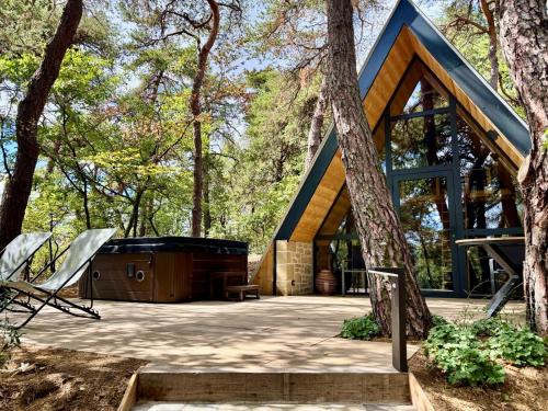 Gyógyfürdő, Chalet CanopéA 28 m2 au Domaine CollinéA (Chalet CanopeA 28 m2 au Domaine CollineA) in Bathernay