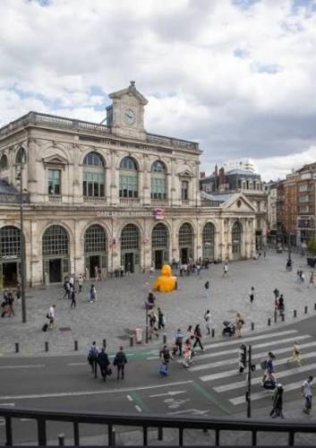 Grand studio 4 voyageurs face Gare Lille-Flandres