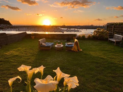 Exceptional view of Saint-Malo Seaside garden