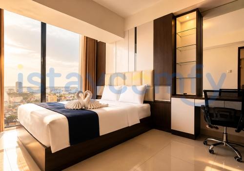 1BR Pollux Habibie B1207 City and Sea View