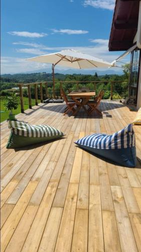 Berritzea house for 10 people with panoramic mountain views - Location saisonnière - Saint-Pierre-d'Irube