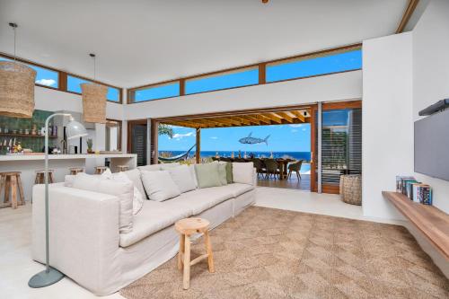Kas Pajuro - Moderne villa voor 10 personen met een fantastisch uitzicht op zee in Bonaire