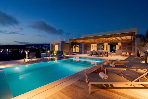 Kas Pajuro - Moderne villa voor 10 personen met een fantastisch uitzicht op zee in Bonaire