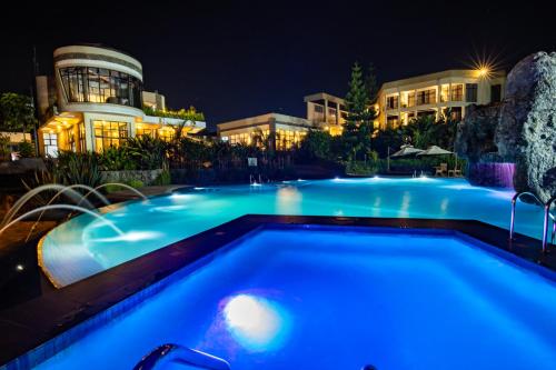 Bazén, Grotta Resort in Ruhengeri