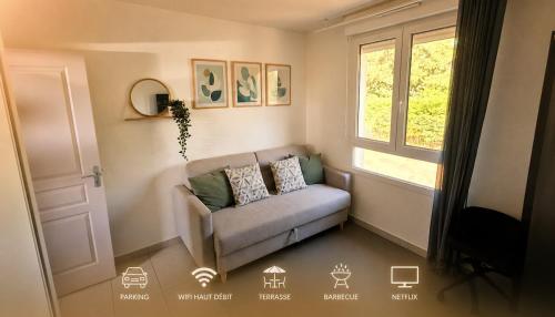L'Escale Dax 2 bedroom house with terrace