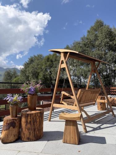Balkons/terase, Lens Design Hotel in Kazbegi