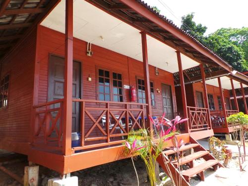 Balkon/Terrasse, Senja Bay Resort in Perhentian-Inseln