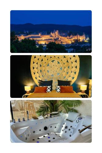 Casa Alma, Vue Cité, jacuzzi balnéo, clim, jardin, parking gratuit