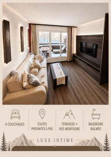 Luxueux appartement avec jacuzzi, pour 4 personnes, vue incroyable immense terrasse