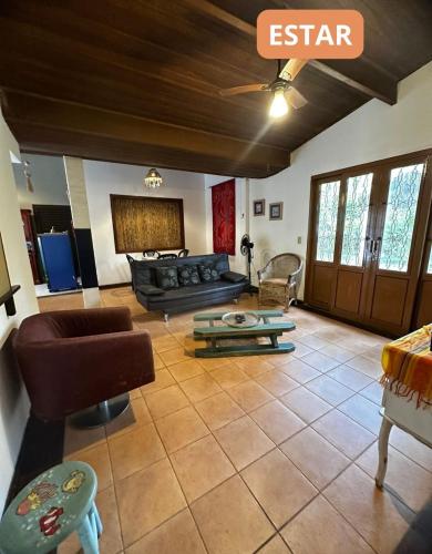 Shared lounge/TV area, Cantinho do Paraiso 4 dorms in Praia do Puruba